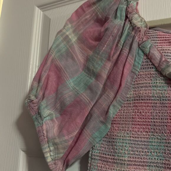 Love Shack Fancy Cropped Top - Ruffled Cute Puffy Sleeves - Size Small - Picture 3 of 4